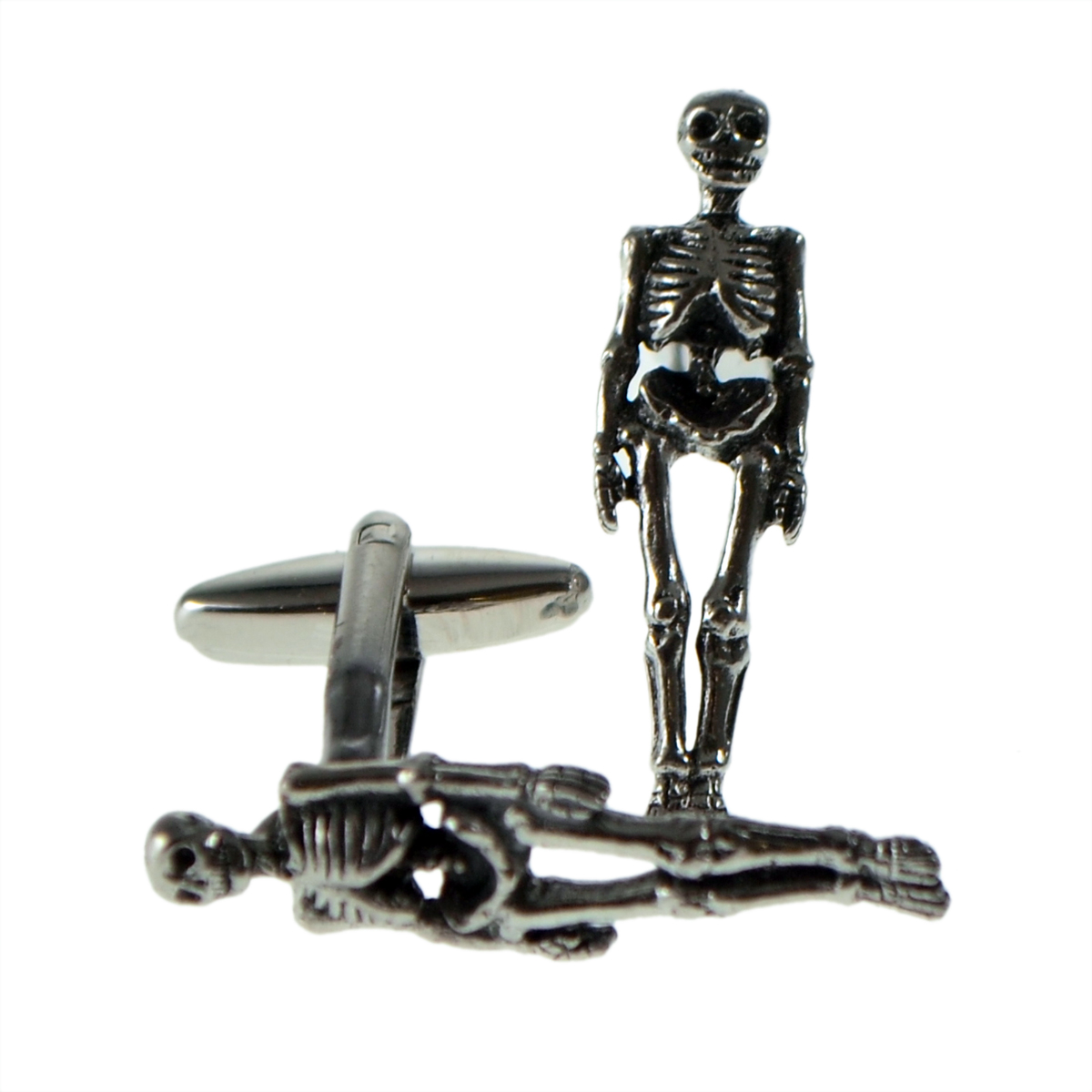 English Made Skeleton Pewter Cufflinks