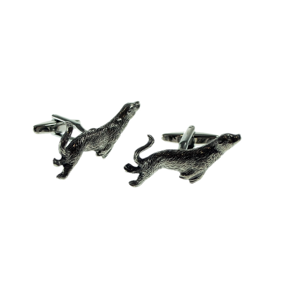 English Made Otter Pewter Cufflinks