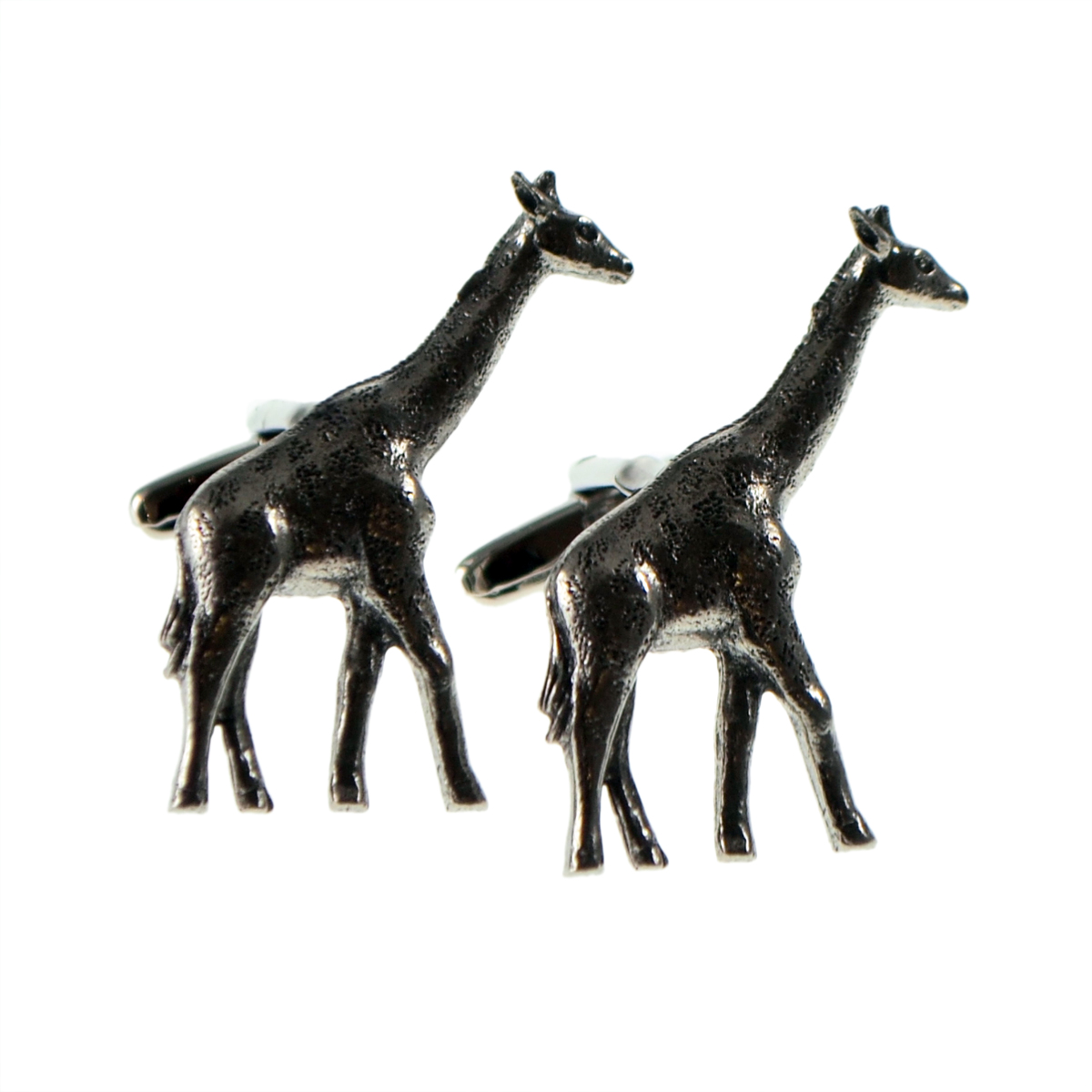 English Made Giraffe Pewter Cufflinks