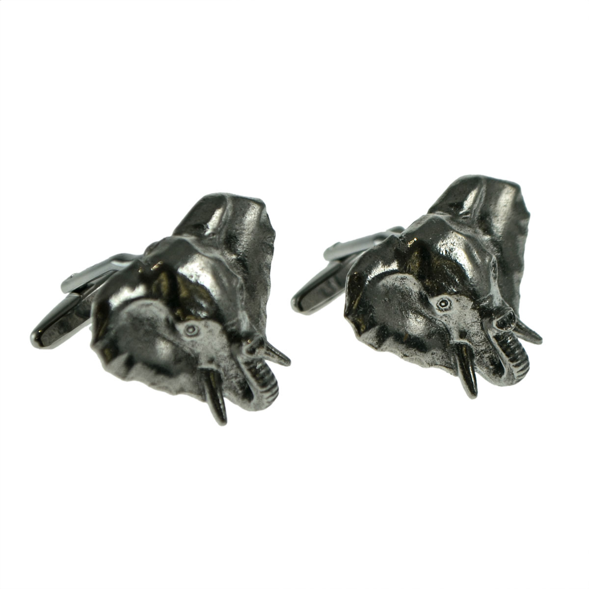 English Made Elephant Pewter Cufflinks
