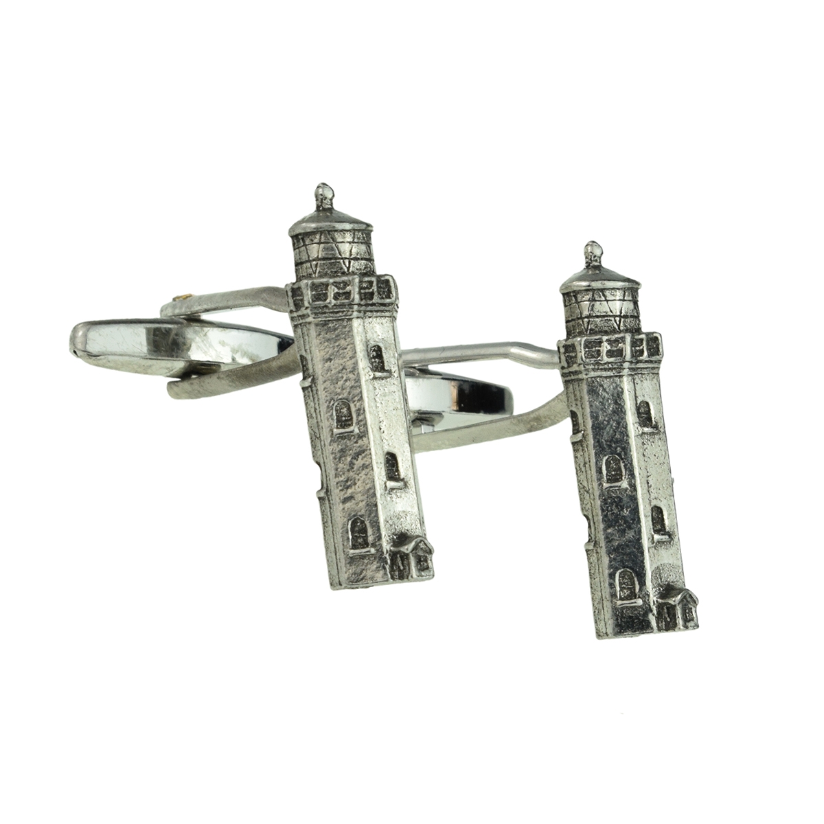 English Made Pewter Cufflinks Lighthouse