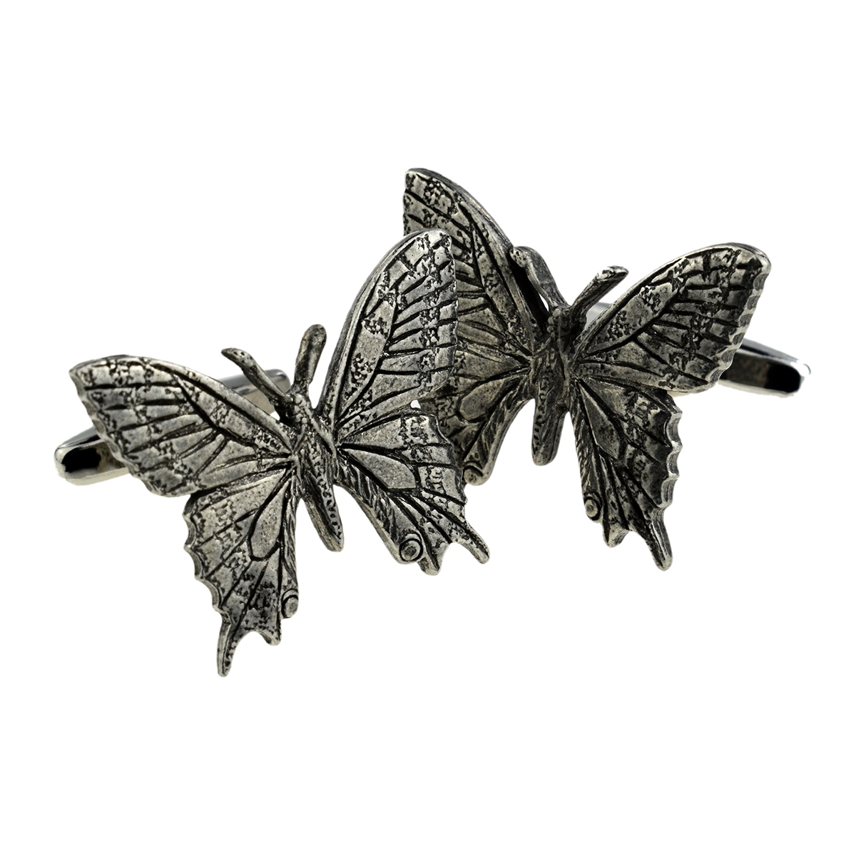 English Made Pewter Cufflinks Butterfly
