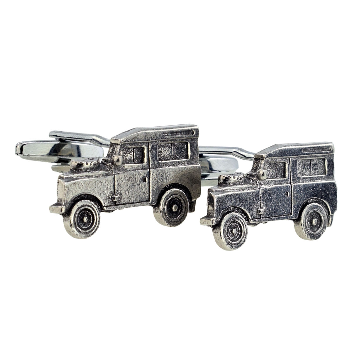 Country All Terrain 4x4 Vehicle Design English Pewter Cufflinks