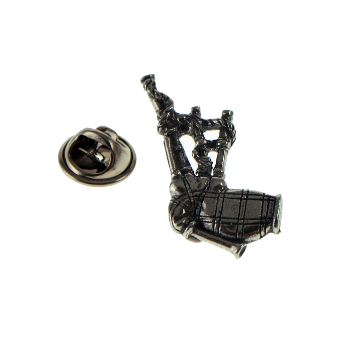 Scottish Bagpipes Pewter Lapel Pin Badge