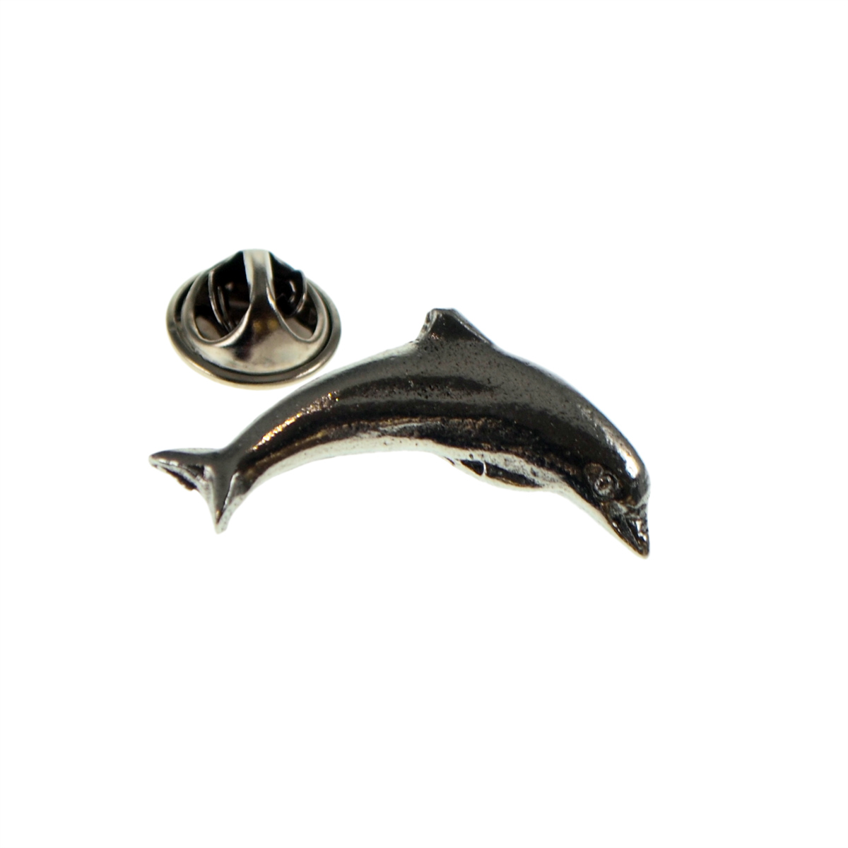 Dolphin Pewter Lapel Pin Badge