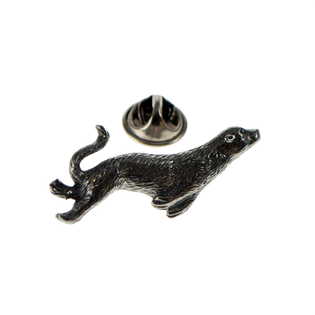 Otter Pewter Lapel Pin Badge