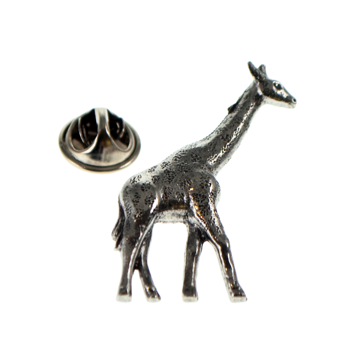Giraffe Pewter Lapel Pin Badge