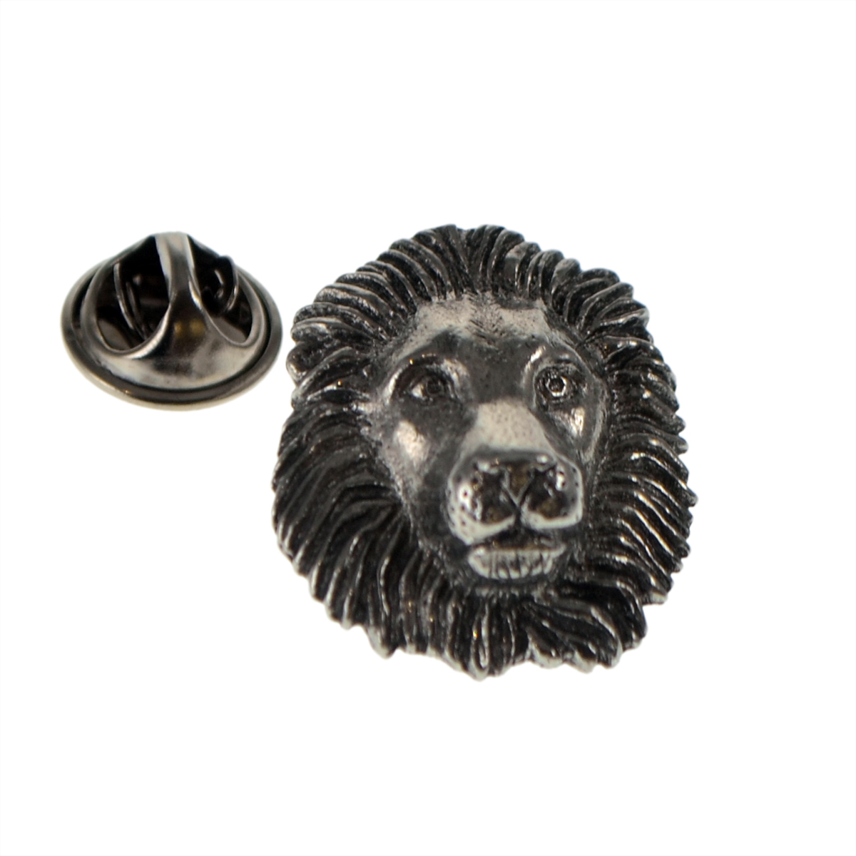 Lion Pewter Lapel Pin Badge