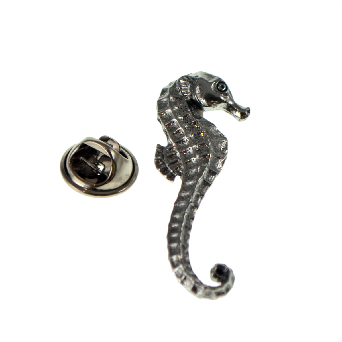Seahorse Pewter Lapel Pin Badge