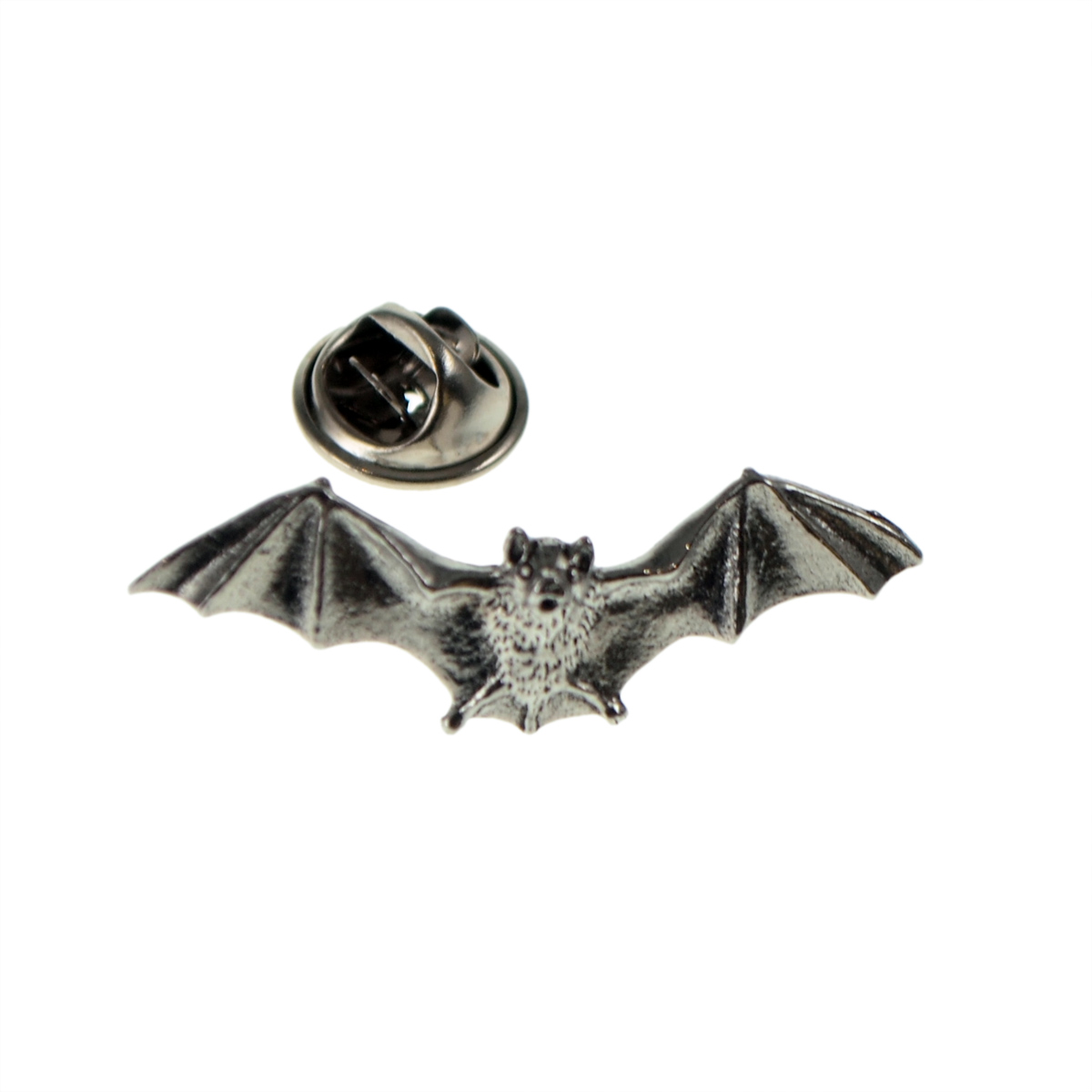 Bat Pewter Lapel Pin Badge