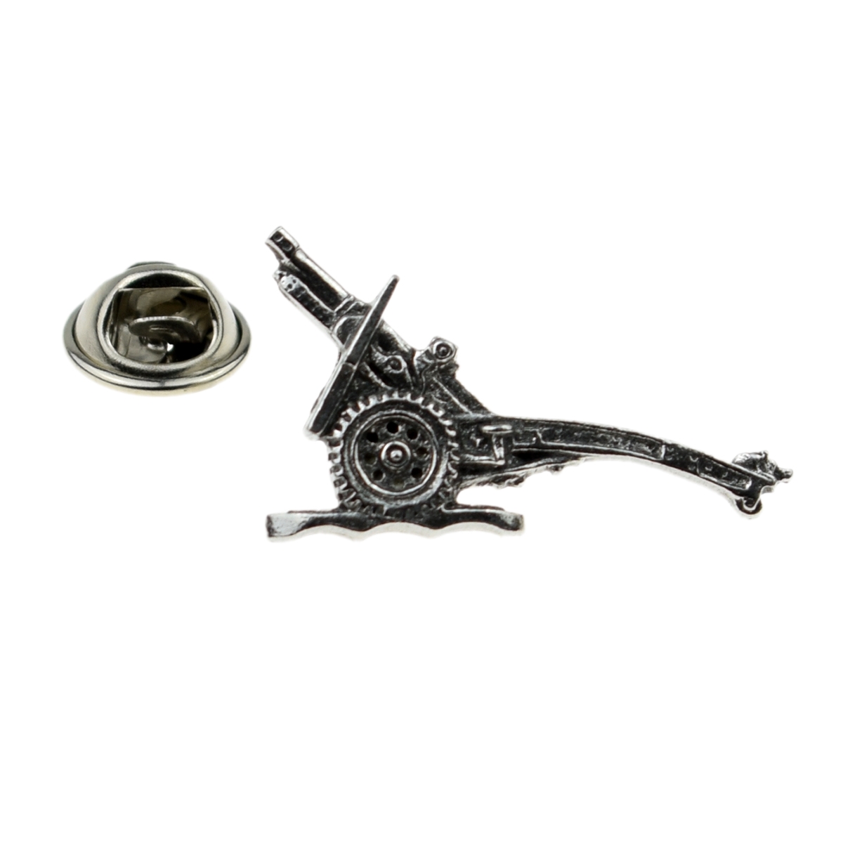 Military 25lb Gun English Pewter Lapel Pin Badge
